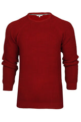 Xact Men's Chunky Fisherman Knit Jumper, Crew Neck, Raglan Sleeve-Main Image