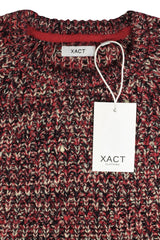 Xact Mens Jumper Fashion Chunky Fisherman Fleck Knit, Crew Neck, Raglan Sleeve-4