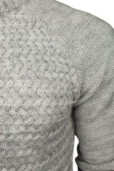 Xact Mens Raglan Jumper With Textured Knit Front-2