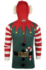 Xact Men's Novelty Hooded Christmas Jumper-Main Image