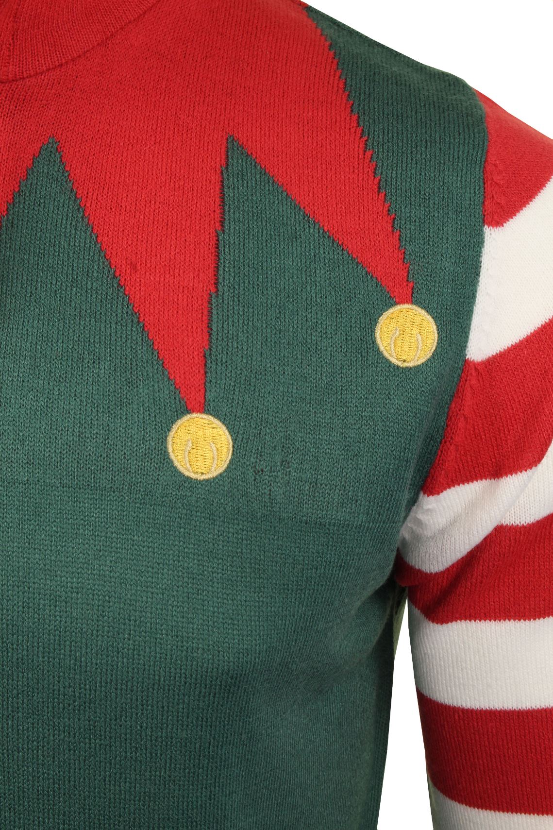 Xact Men's Novelty Hooded Christmas Jumper-3