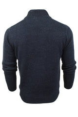 Xact Mens 3 Button Wool Blend Jumper (Indigo Marl Twist, S)-3