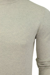 Xact Men's Textured Cotton Crew Neck Jumper-2