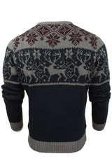 Xact Men's Nordic Fairisle Crew Neck Christmas Jumper-3