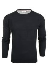 Xact Mens Crew Neck Jumper Fine Knit-Main Image