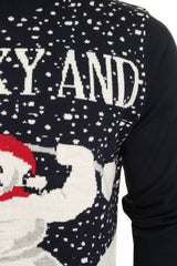 Xact Men's Novely Funny Christmas Jumper, Sexy & I Snow It Slogan, Crew Neck-2