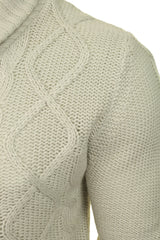 Xact Mens Shawl Neck Cable Knit Cardigan-2