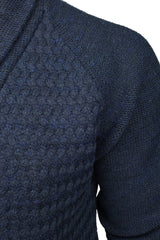 Xact Mens Shawl Neck Cardigan, Raglan Sleeve-2