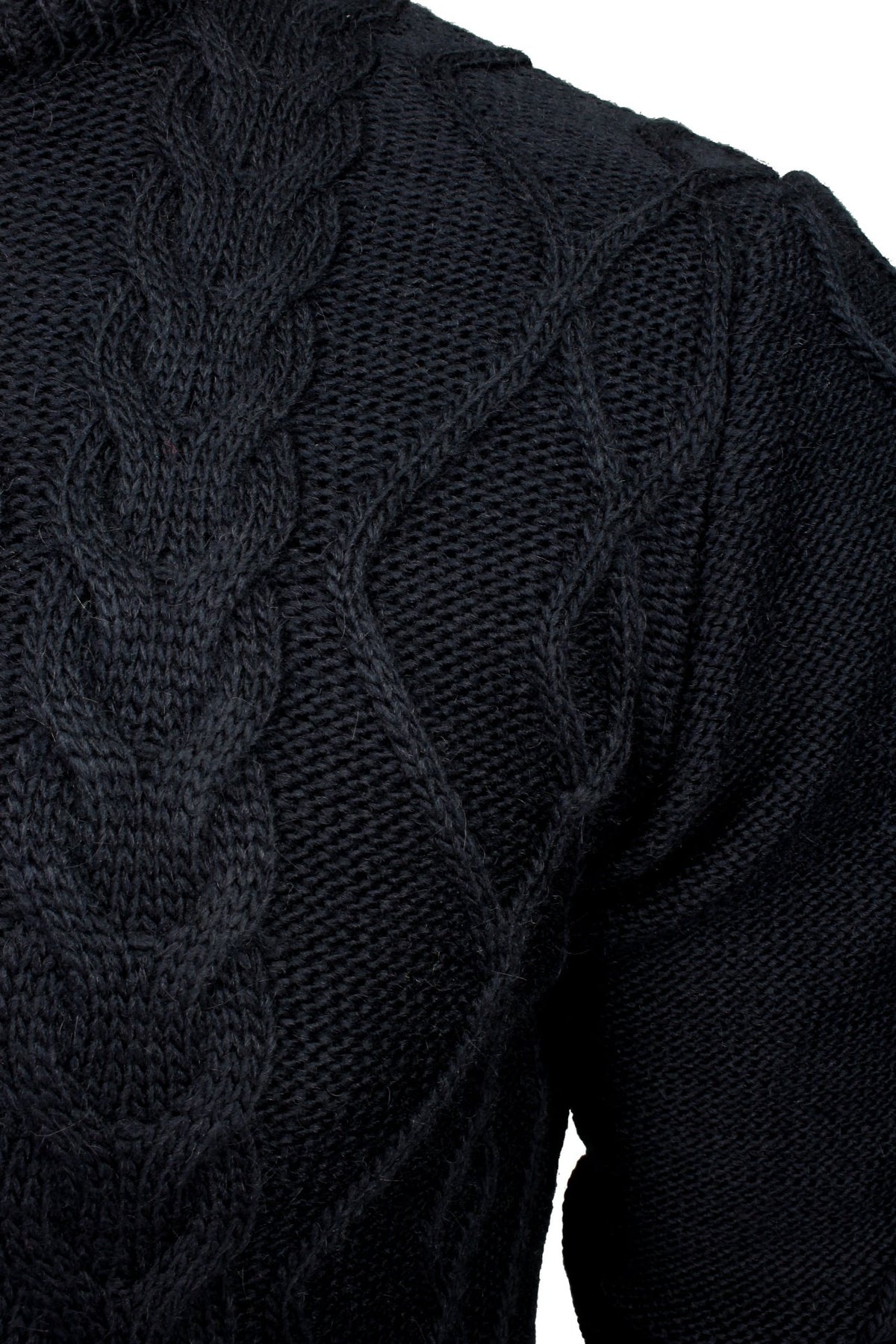 Xact Mens Cable Knit Crew Neck Jumper-2