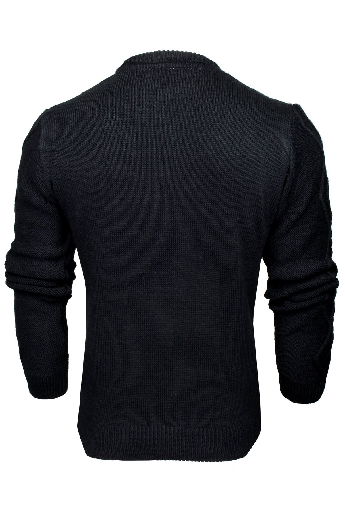Xact Mens Cable Knit Crew Neck Jumper-3