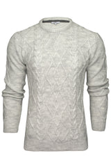 Xact Mens Cable Knit Crew Neck Jumper-Main Image