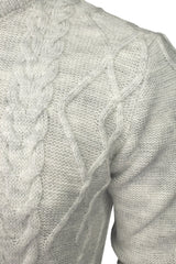 Xact Mens Cable Knit Crew Jumper 'Sane'-2