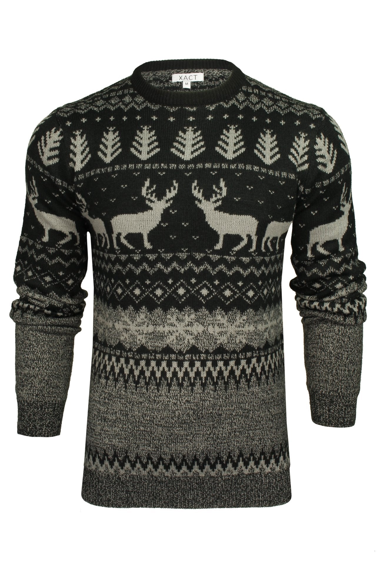 Xact Men's Nordic 'Reindeer' Xmas/ Christmas Jumper-Main Image