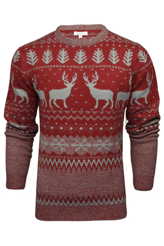 Xact Men's Nordic 'Reindeer' Xmas/ Christmas Jumper-Main Image