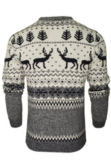 Xact Men's Nordic 'Reindeer' Xmas/ Christmas Jumper-3