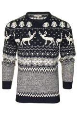 Xact Men's Nordic 'Reindeer' Xmas/ Christmas Jumper-Main Image