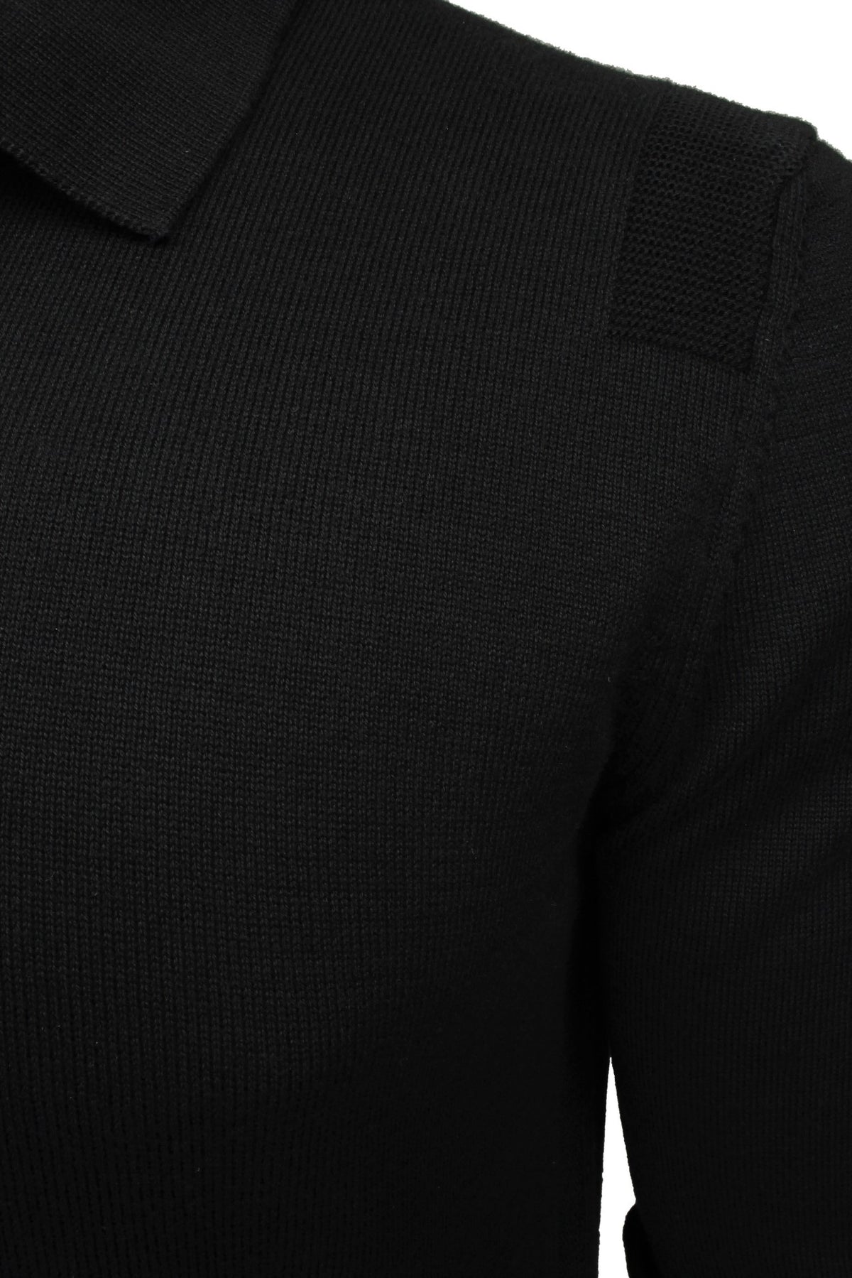 Xact Mens Knitted Long Sleeved Knitted Polo Shirt, 100% Cotton-2
