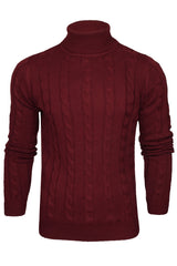 Xact Men's Roll Neck Cable Knit Jumper-Main Image