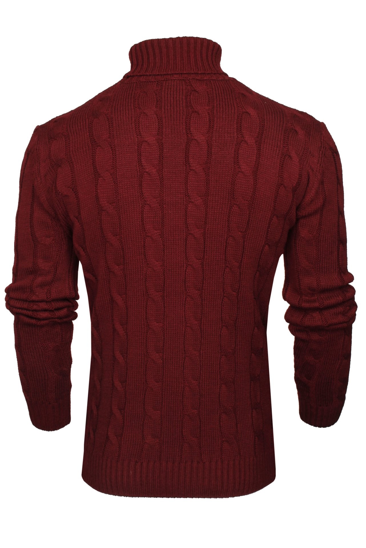 Xact Men's Roll Neck Cable Knit Jumper-3