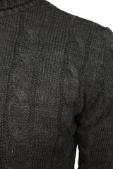 Xact Men's Roll Neck Cable Knit Jumper-2