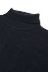 Xact Men's Roll Neck Cable Knit Jumper