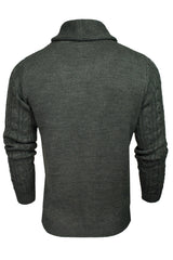 Xact Mens Cable Shawl Neck Cardigan-3