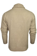 Xact Mens Cable Shawl Neck Cardigan-3