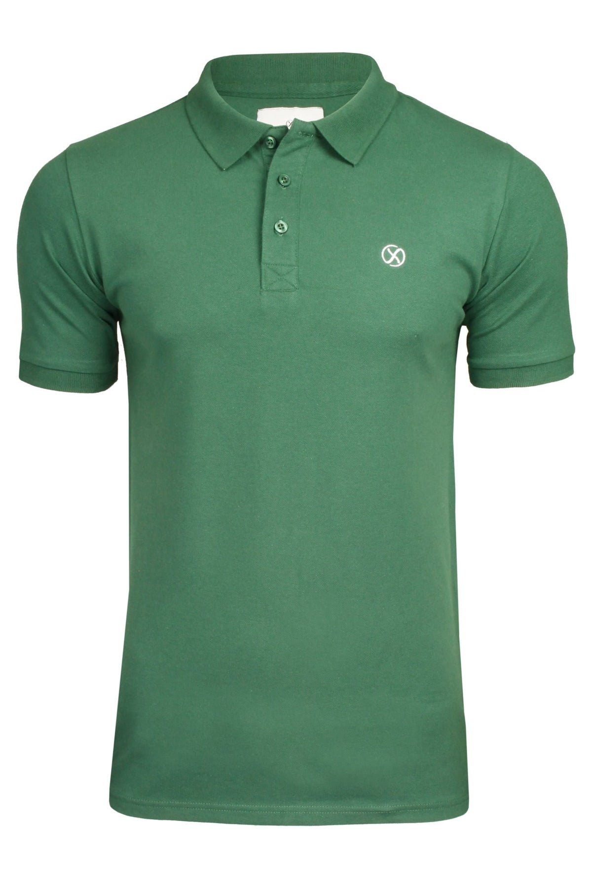 Xact Mens Classic 3 Button Stretch Pique Polo T-Shirt - Short Sleeved-Main Image