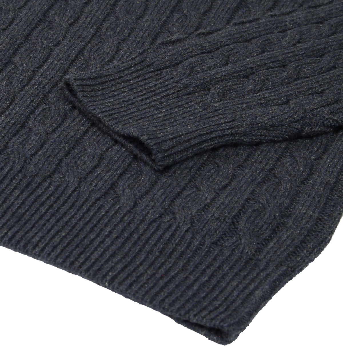 Xact Mens Cotton Rich 1/4 Zip Cable Knit Jumper-4