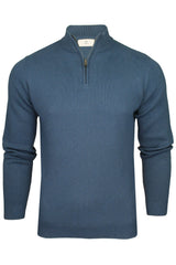 Xact Mens Cotton Rich 1/4 Zip Knit Jumper-Main Image