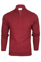 Xact Mens Cotton Rich 1/4 Zip Knit Jumper-Main Image