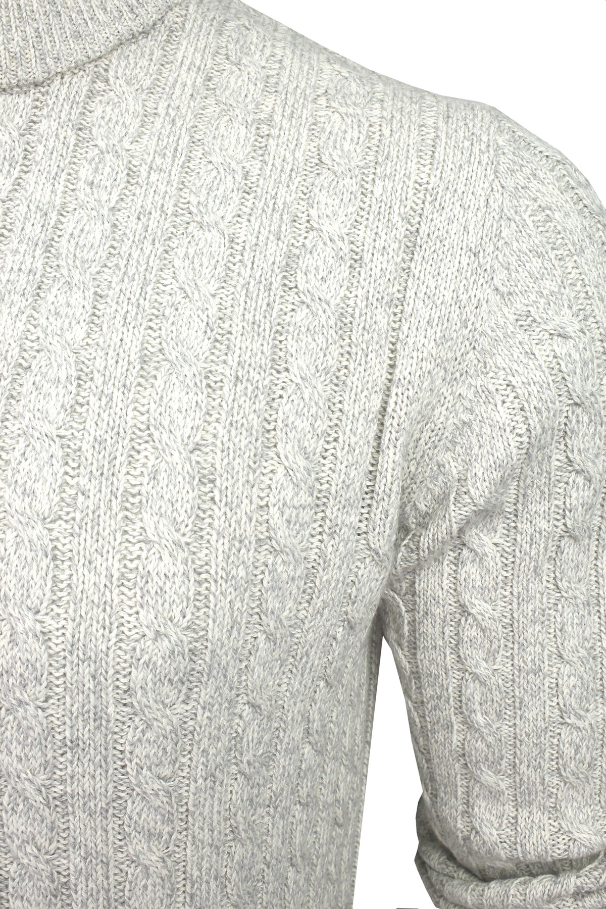 Xact Mens Cotton Rich 1/4 Zip Cable Knit Jumper-2