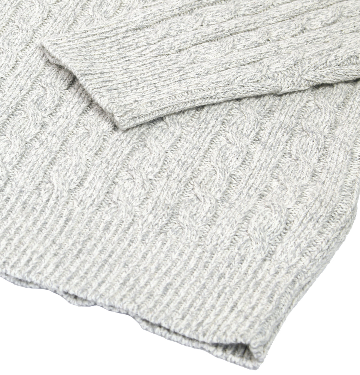 Xact Mens Cotton Rich 1/4 Zip Cable Knit Jumper-4