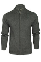 Xact Mens Cotton Rich Full Zip Cardigan Jumper-Main Image