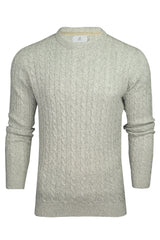 Xact Men's Sustainable Cotton Rich Cable Knit Jumper-Main Image