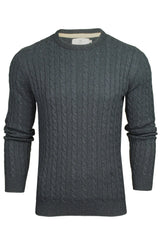 Xact Men's Sustainable Cotton Rich Cable Knit Jumper-2