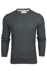 Xact Men's Sustainable Cotton Rich Cable Knit Jumper-Main Image