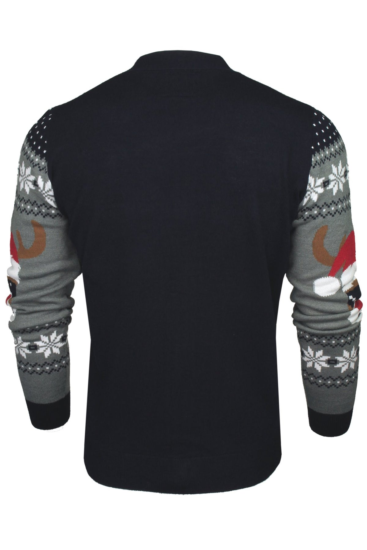Xact Men's Rudolf Reindeer Button-Up Christmas Cardigan-3