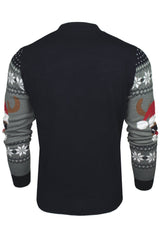 Xact Men's Rudolf Reindeer Button-Up Christmas Cardigan-3