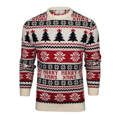 Xact Men's Nordic Fairisle Crew Neck Christmas Jumper-Main Image