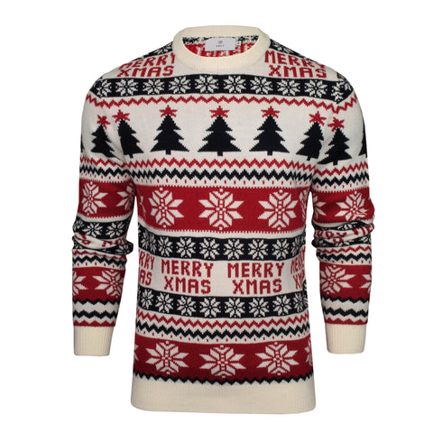 Xact Men's Nordic Fairisle Crew Neck Christmas Jumper-Main Image