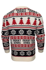 Xact Men's Nordic Fairisle Crew Neck Christmas Jumper-3