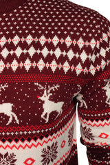 Xact Men's Nordic Fairisle Crew Neck Christmas Jumper-2