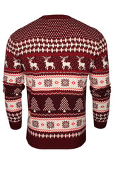 Xact Men's Nordic Fairisle Crew Neck Christmas Jumper-3