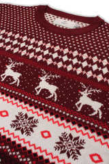 Xact Men's Nordic Fairisle Crew Neck Christmas Jumper-4