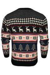 Xact Men's Nordic Fairisle Crew Neck Christmas Jumper-3