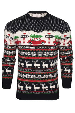 Xact Men's Nordic Fairisle Crew Neck Christmas Jumper-Main Image