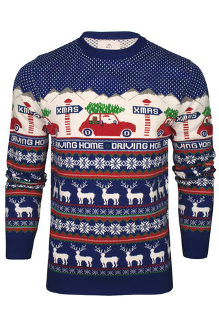 Xact Men's Nordic Fairisle Crew Neck Christmas Jumper-Main Image