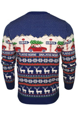 Xact Men's Nordic Fairisle Crew Neck Christmas Jumper-3