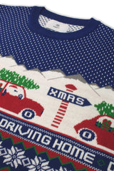 Xact Men's Nordic Fairisle Crew Neck Christmas Jumper-4